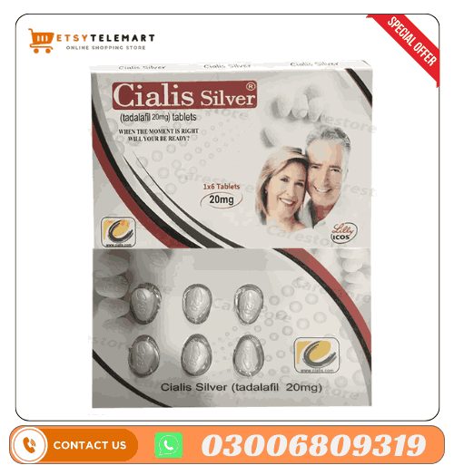 Cialis Silver Tablets in Pakistan (tadalafil 20mg)