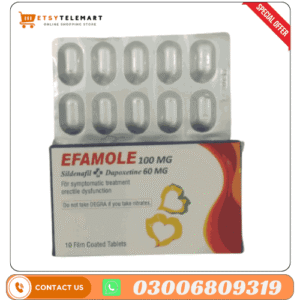Efamole 100mg Sildenafil + Dapoxetine 60mg Tablets In Pakistan