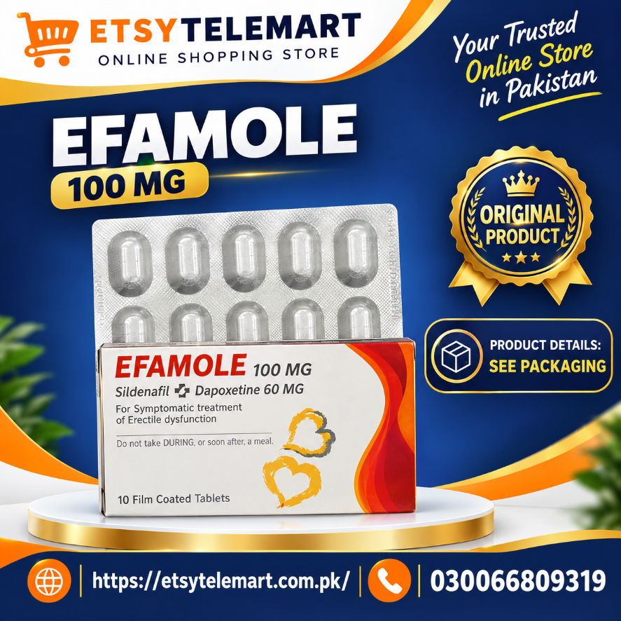 Efamole 100mg Sildenafil + Dapoxetine 60mg Tablets In Pakistan