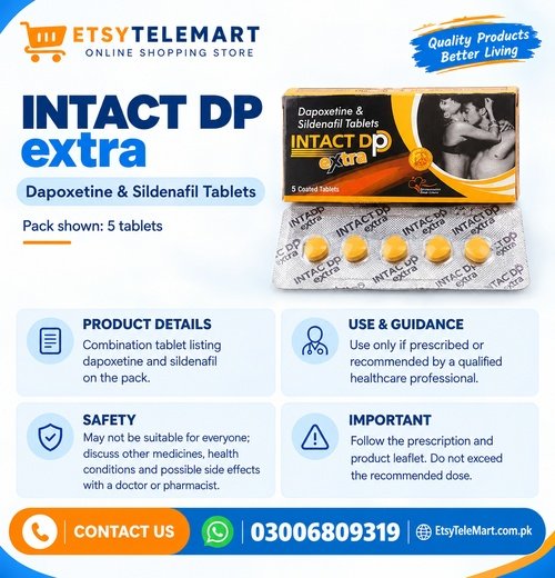 Intact DP Extra Dapoxetine & Sildenafil Tablets in Pakistan