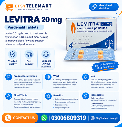 Levitra 20mg Tablets in Pakistan